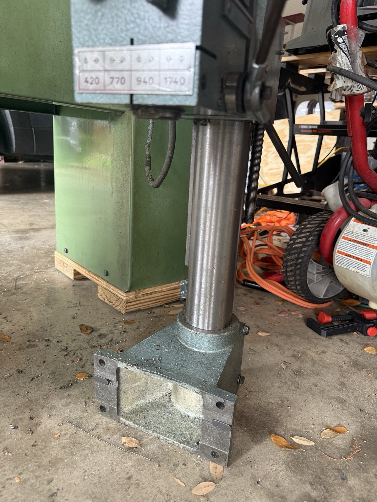 Emco Maximat V10-P 6-Speed Geared Milling Head 110V MT2 Complete Column Bracket