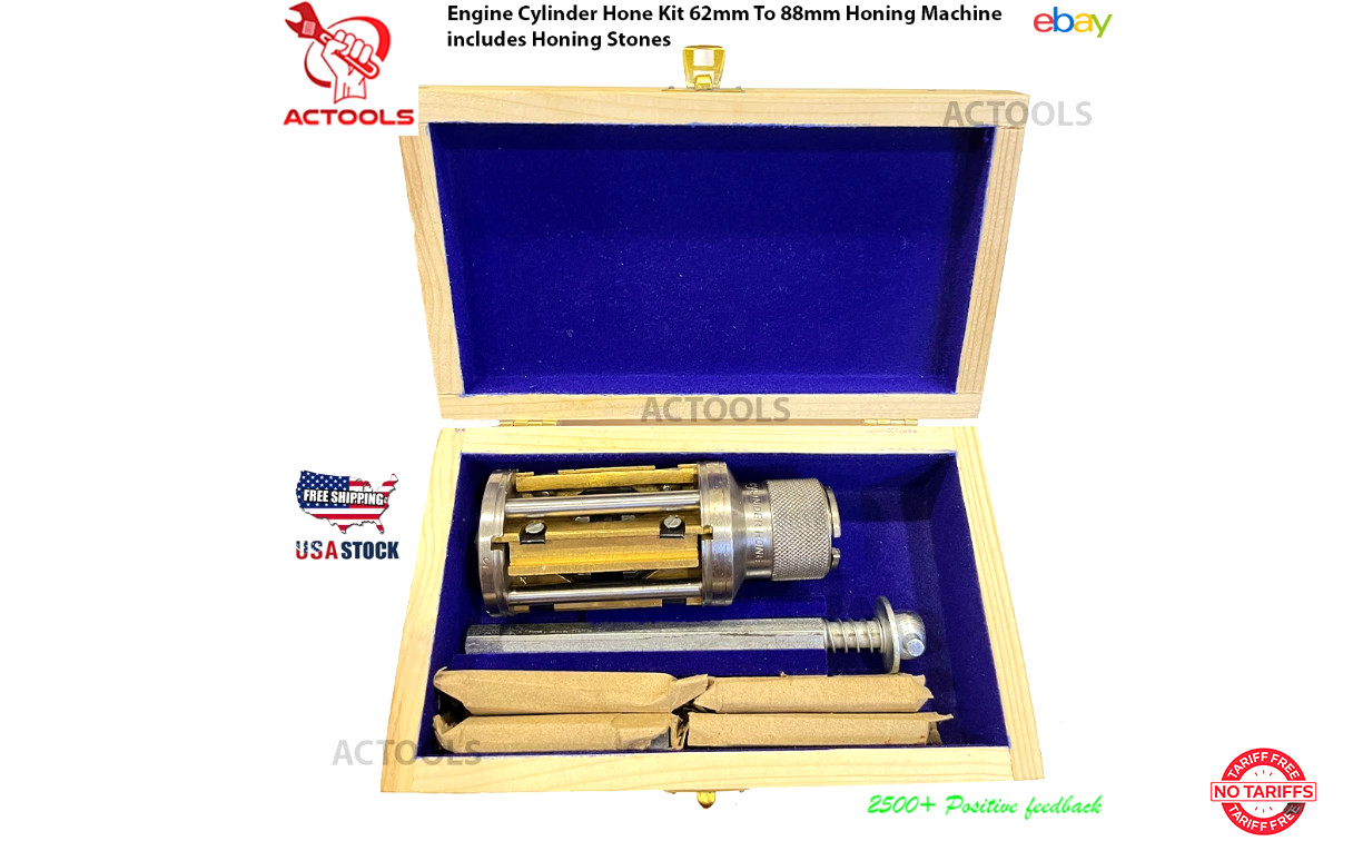 Cylinder Engine Hone Kit 62mm-88mm + 45 to 65mm Honing machine + honing stones