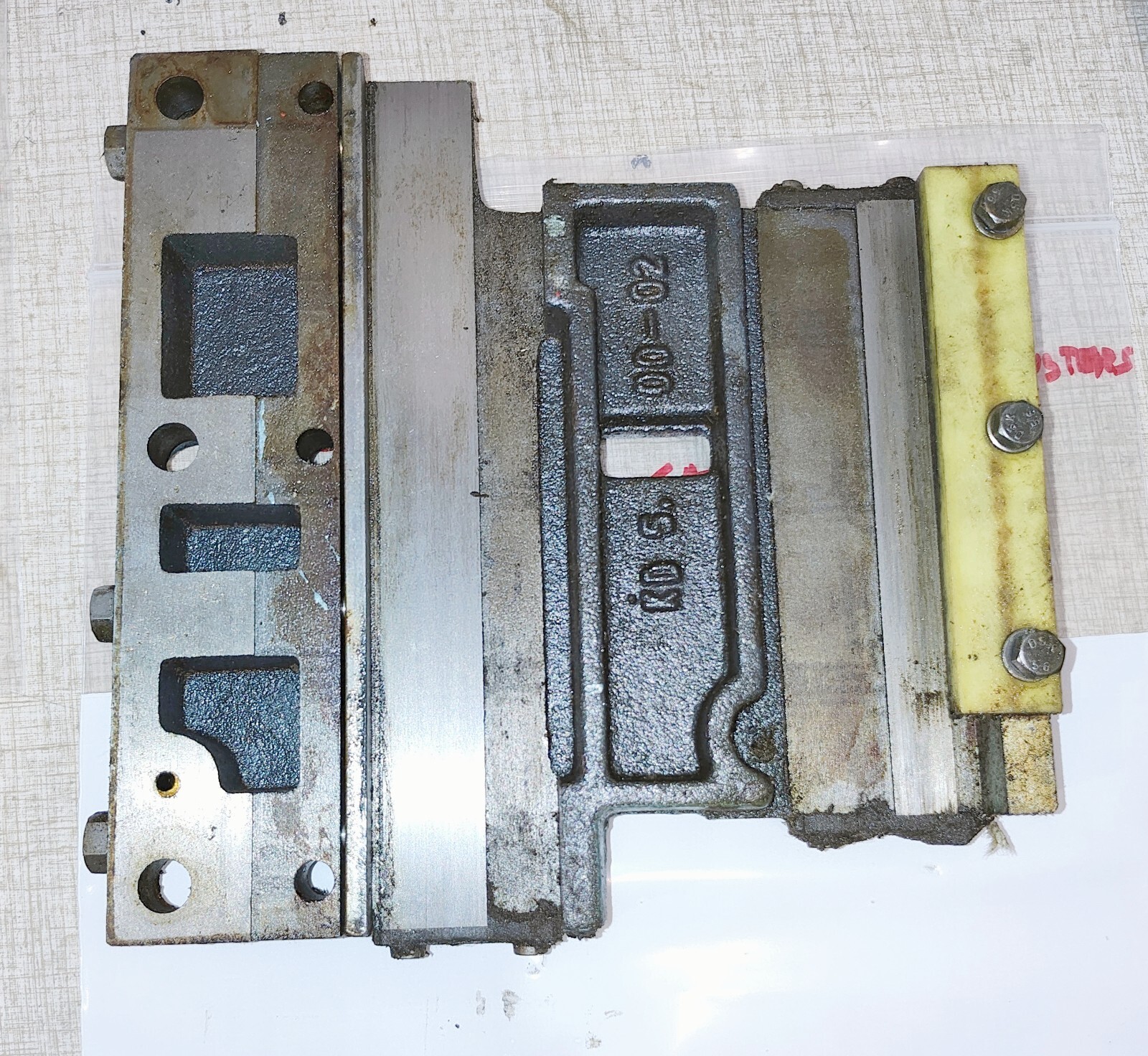 Emco Maximat 7 Lathe Cross Slide Dovetail Casting w/ Metal & Plastic Gibs A25X