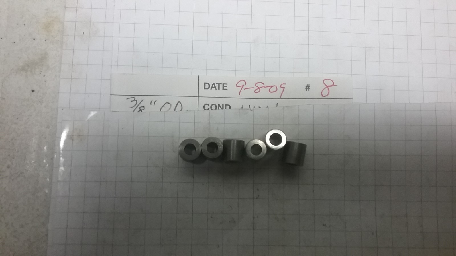 SUPPORT ROLLERS 6 PCS., 3/8″ OD, 3/8″ WIDE, 3/16″ PIN