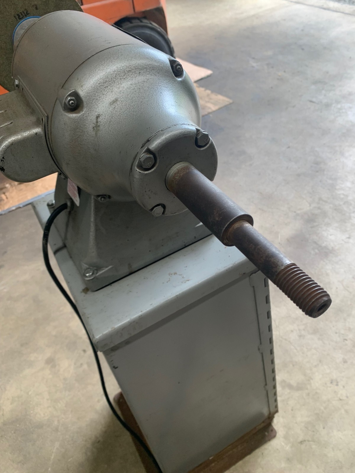 Baldor Buffer with stand and storage .75/.5 hp at 1800/3600 rpm