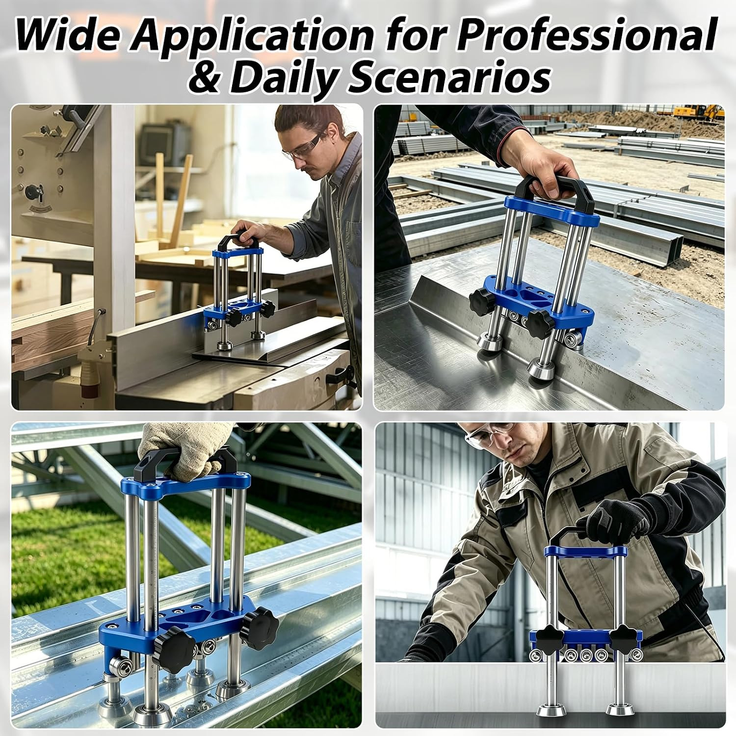 2 Station Sheet Metal Bender Tool, Adjustable 0.27″-7″ Width, 0.1-1.0Mm Thicknes