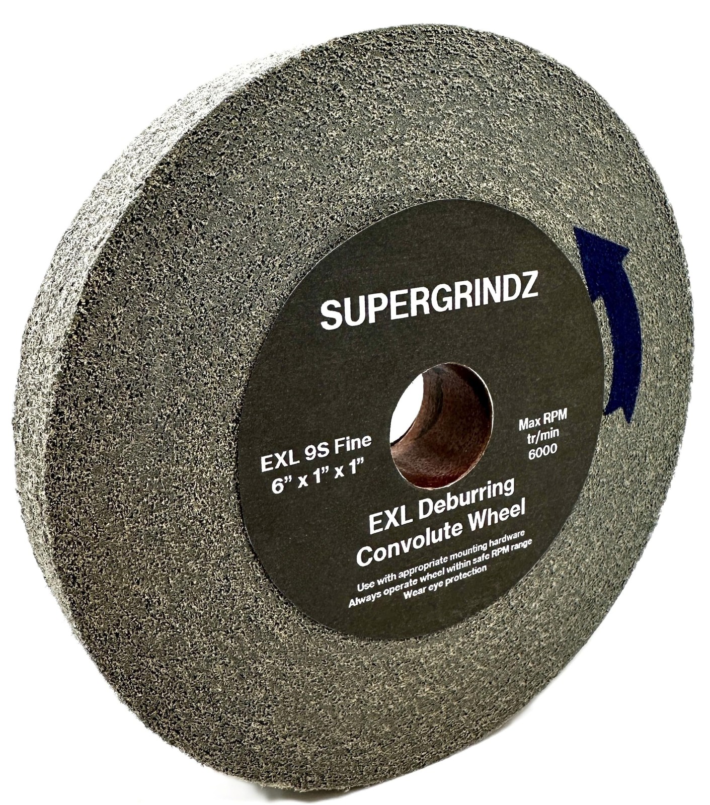 EXL Deburring Wheel – 6″ x 1″ x 1″ 9S Fine Grit – Silicon Carbide – Metal Deb…