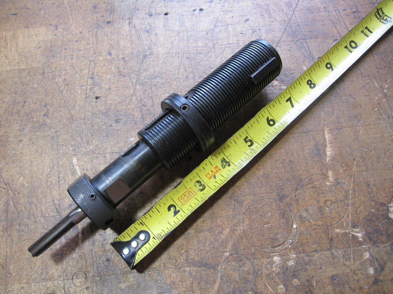 Scully Jones compress tension tap chuck 3/8″ lock & eject collet 1-3/8-12 shank