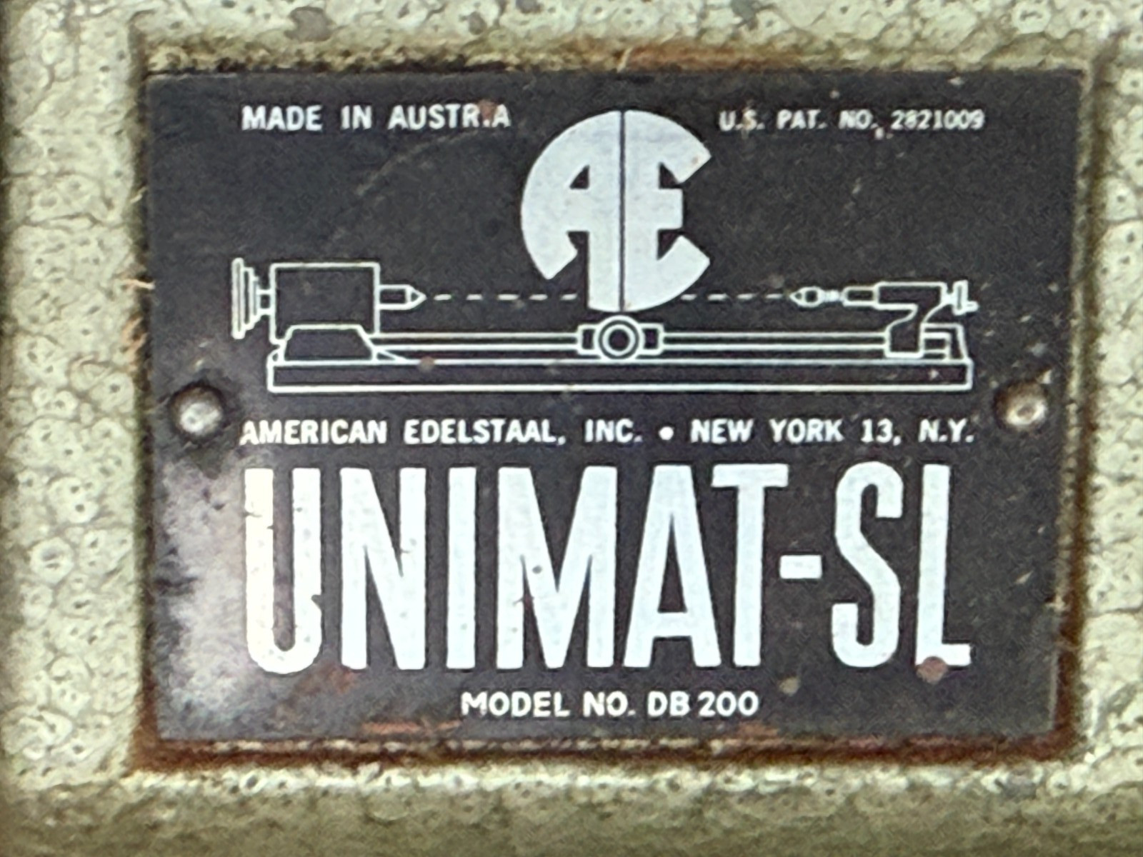 Unimat -SL DB 200 Jeweler’s Machinist’s Lathe w Original Wood Box & Manual