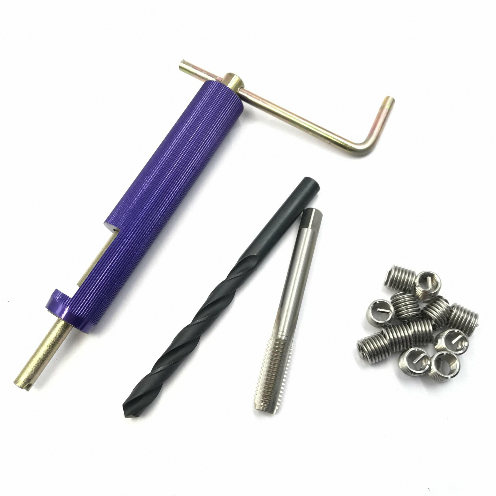 M8 x 1.25 Helicoil Thread Repair Kit Drill and Tap Insertion tool