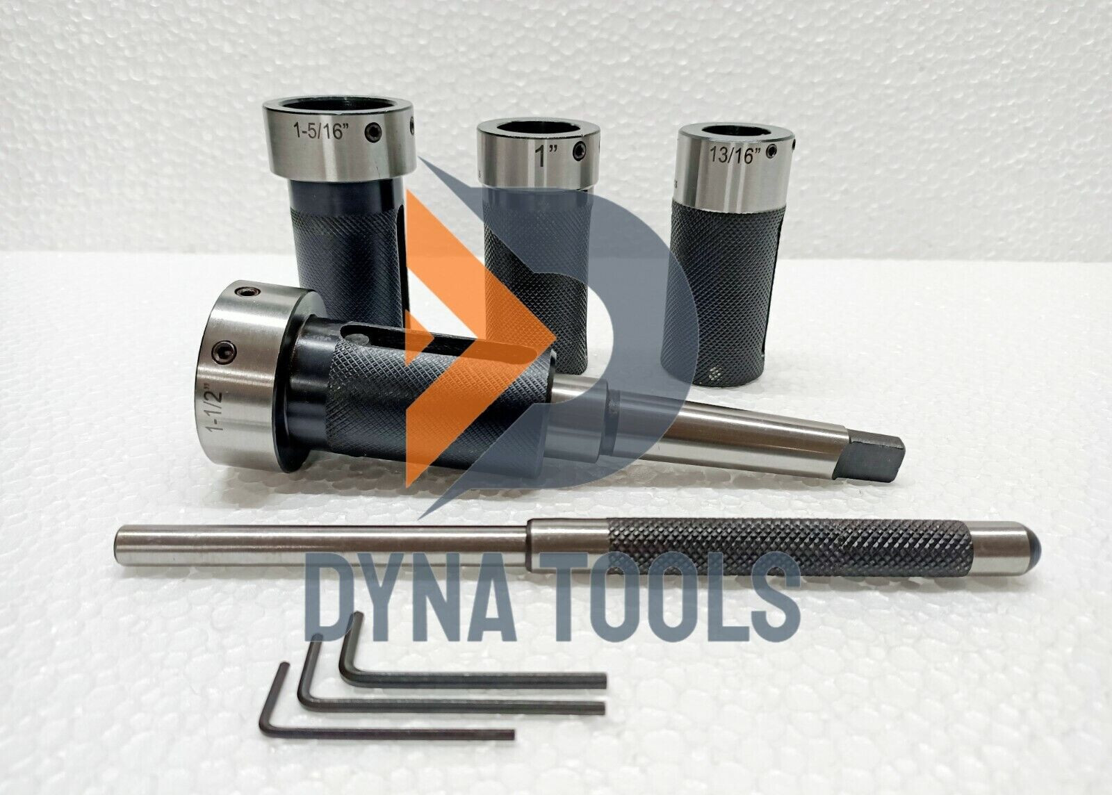 Lathe Tailstock Die Holder 8 Pcs Set MT3 Shank Holds 4 Metric & 4 Imperial Dies