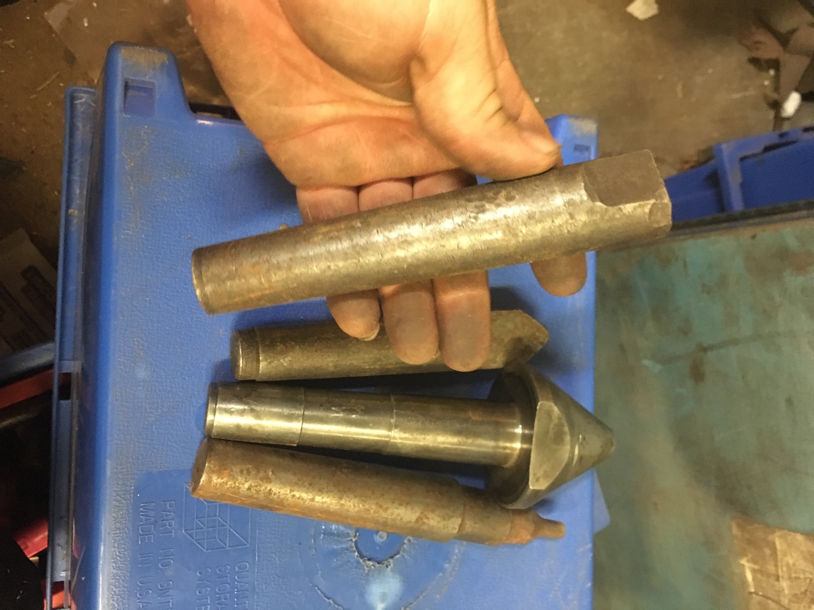 4pc #9 Jarno Taper Solid Metal Lathe Dead Center Bull Nose Cutter Grinder 4