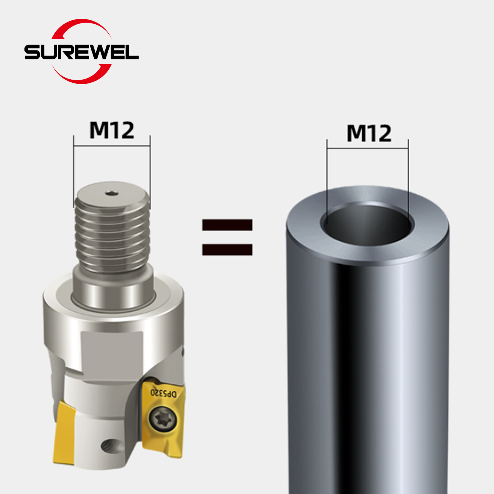 Carbide Modular Type Connection milling cutter holder Shock Resistant Tool Rod