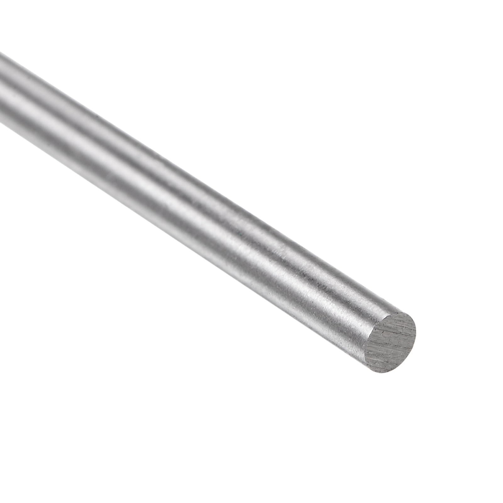 uxcell 5pcs Round Steel Metal Rods, 2.3mm x 100mm High x 100mm, Silver