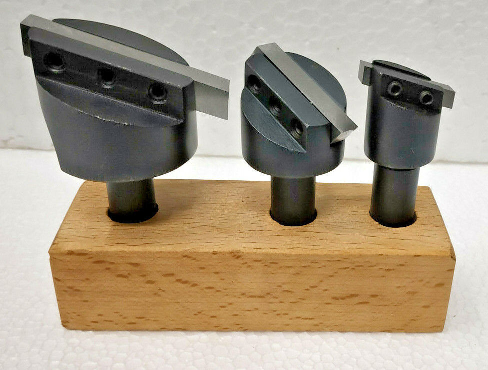 FLY CUTTER 3 PC SET 1/2″ SHANK + 3 PC H.S.S SQUARE TOOL-BIT WITH WOODEN STAND