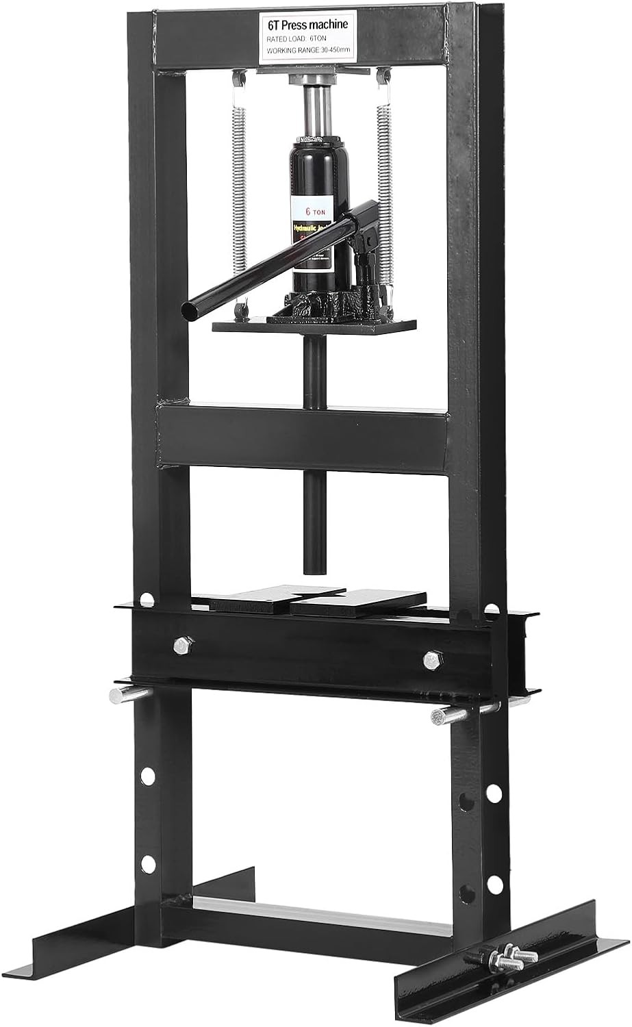 6 Ton Hydraulic Shop Press H-Frame Garage Floor Shop Press Height Adjustable