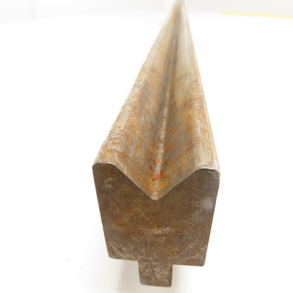 72-1/2″ Long Press Brake 90° V-Forming Angle Die Block 1/2″ Tang 2-3/8″ Tall