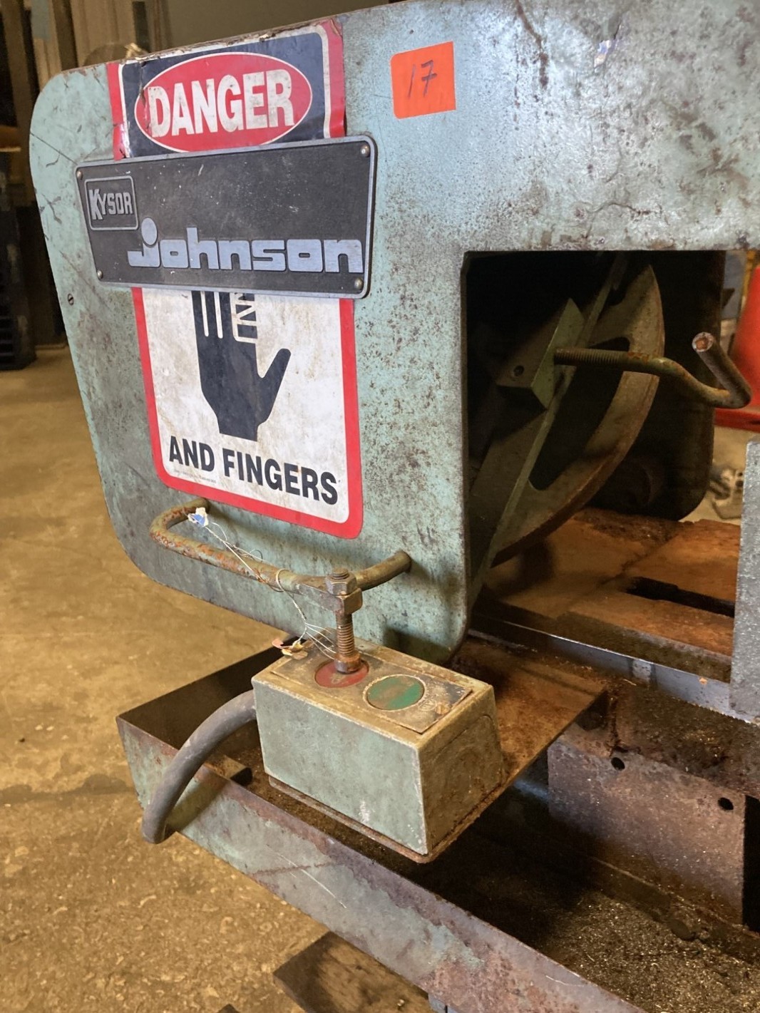 Kysor Johnson Horizontal Band Saw Baldor .5HP, 208-230/460V, Model R