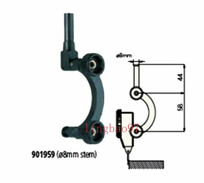 Dial Test Indicator 4mm 8mm Stem Hole Mitutoyo 901959 For CNC Centering Holder