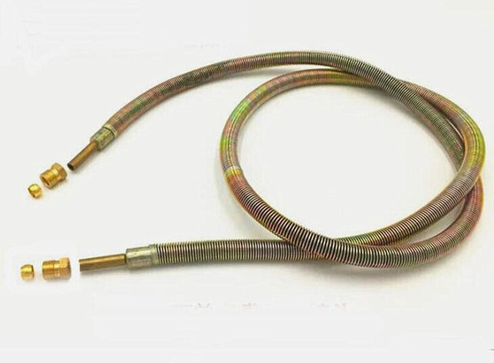 Milling Machine Oil Tube Line Metal Spring Cloth Sheath Hose 650*4mm Bridgeport
