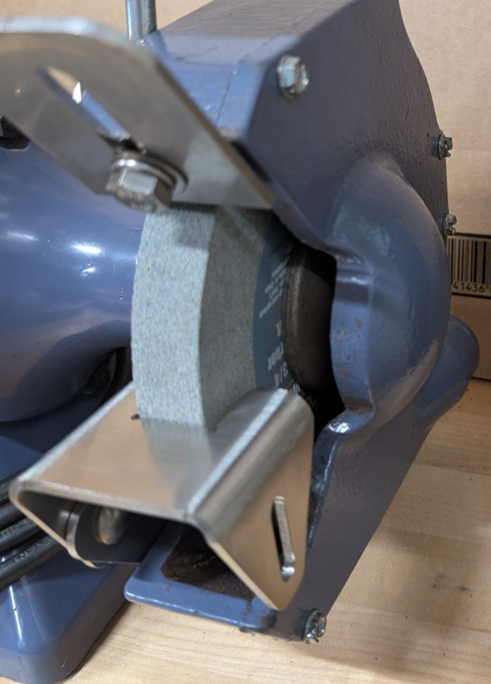 1pk Stainless U-Shaped 6in Bench Grinder Tool Rest (For Baldor and Others)