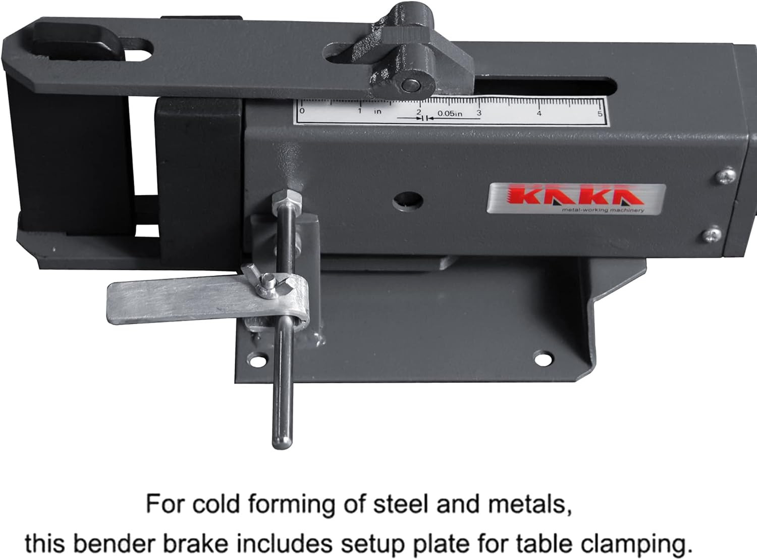 Manual Steel Bending Brake 4 Inch 2.5 Ton Press 90 Degree Bench Top Metal Bender