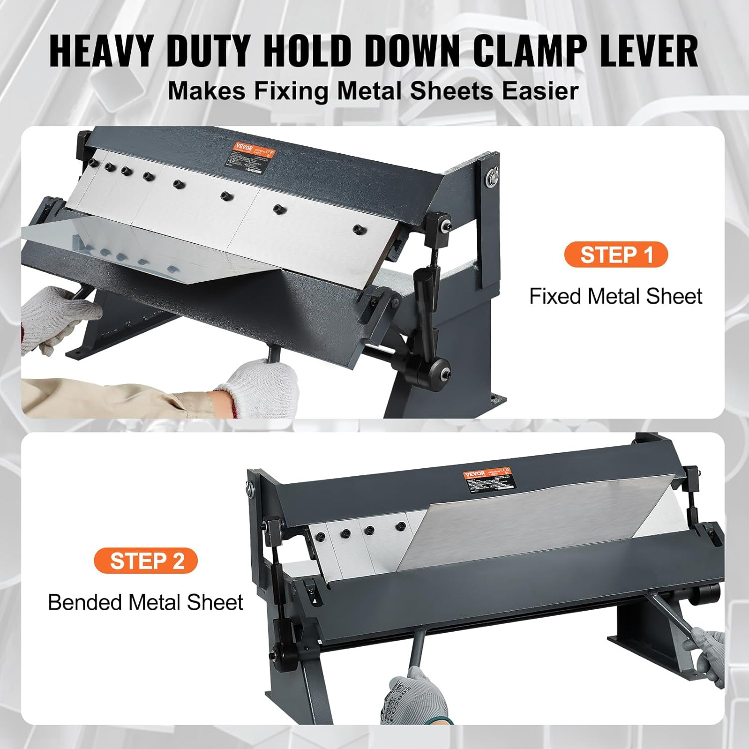 Compact 24″ Box & Pan Brake for Precision Sheet Metal Bending, 0-135° Angle