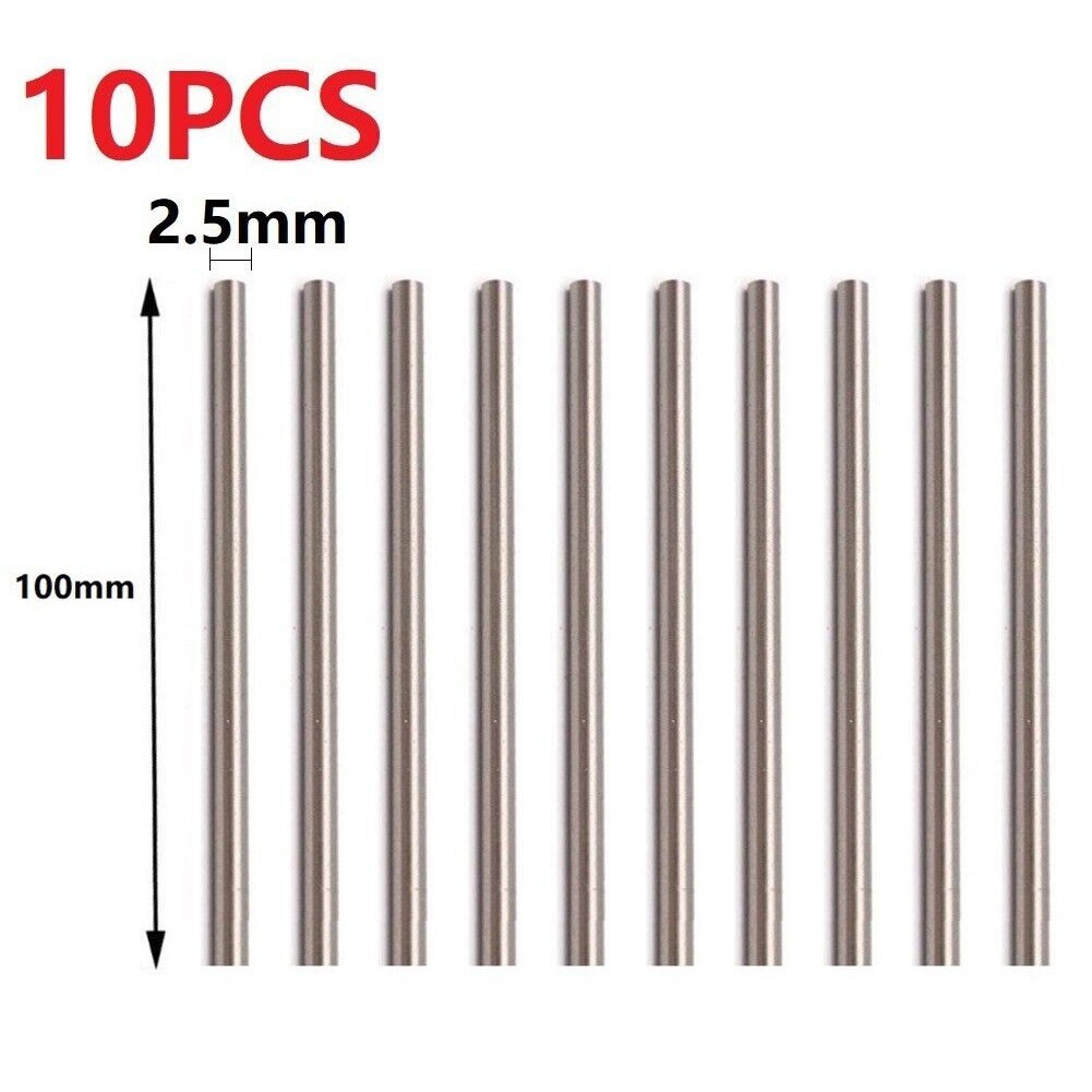 10 Pcs HSS 100mm Round Bar 1.5/2/2.5/3/3.5/4mm Dia For Carving Knives,bead Pins