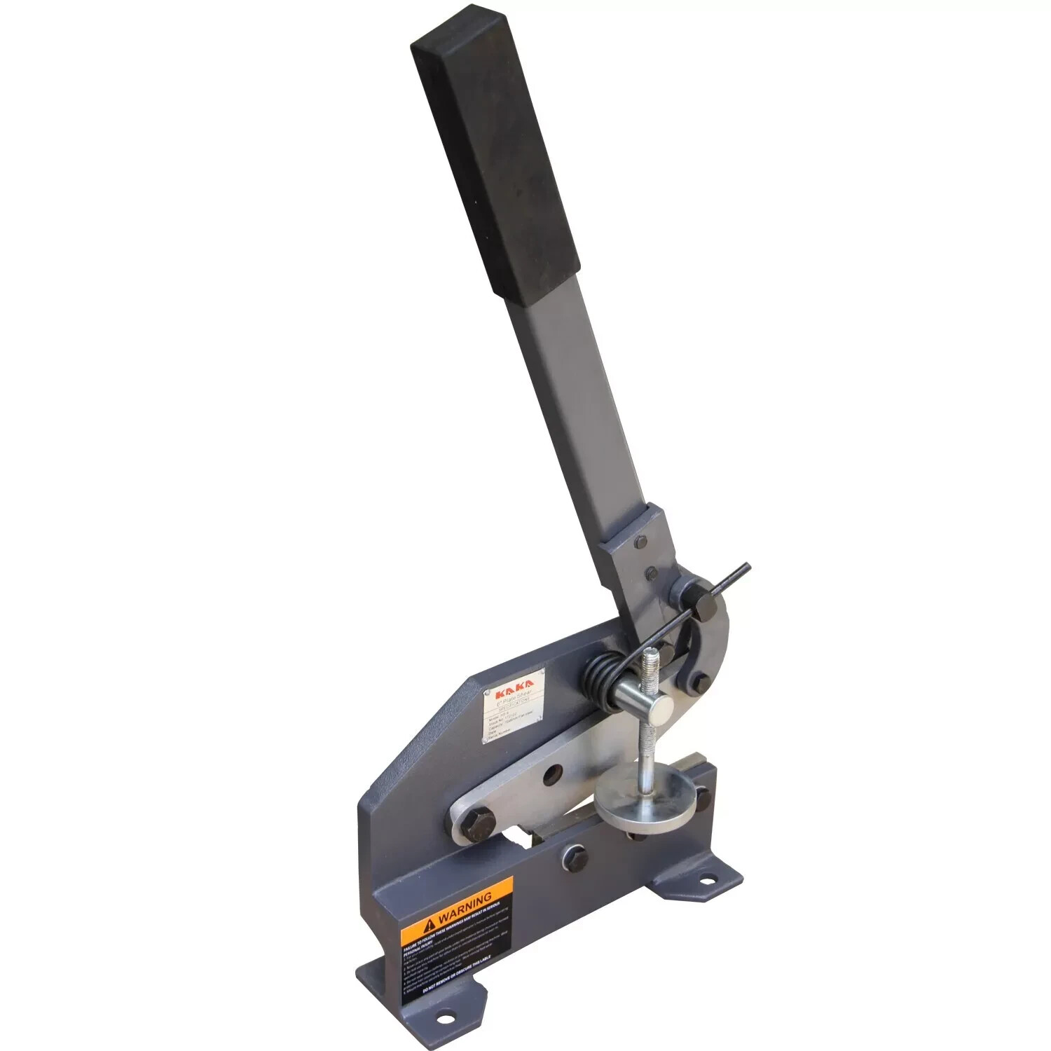 KAKA Industrial HS-6, 6-Inch Hand Plate Shear with Long Steel Handle