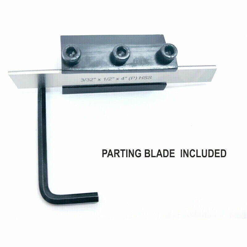 T TYPE LATHE PARTING TOOL CLAMP CUT OFF TOOLS 1/2″ HSS BLADE 3/8″ SHANK -USA