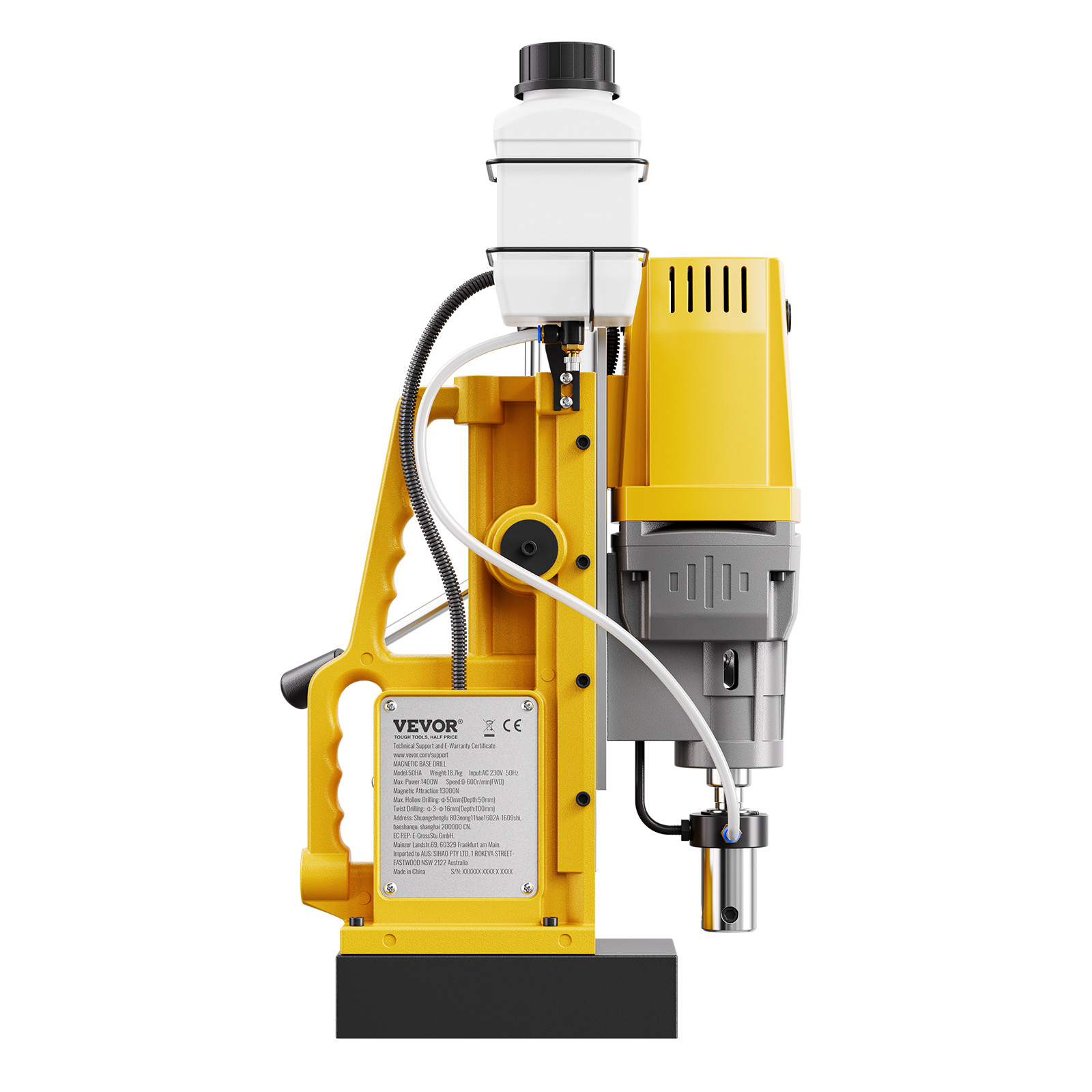 VEVOR Magnetic Drill 1400W 2922 lbf Mag Drill Press 2 in Boring Diameter