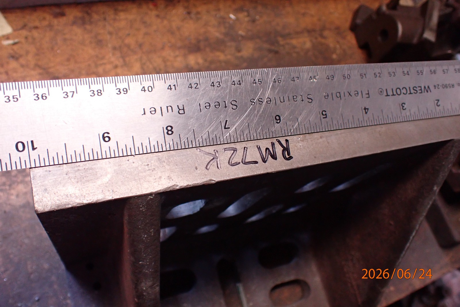 LOT RM72K: MACHINIST ANGLE PLATE WITH WEBBING JIG FIXTURE SETUP TOOLING