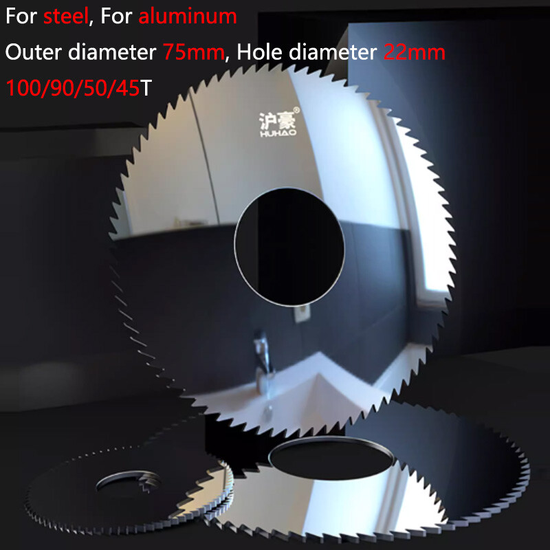 100/90/50/45T Carbide Circular Slitting Saw Cutter Cutting Tool 75mm Outer Dia