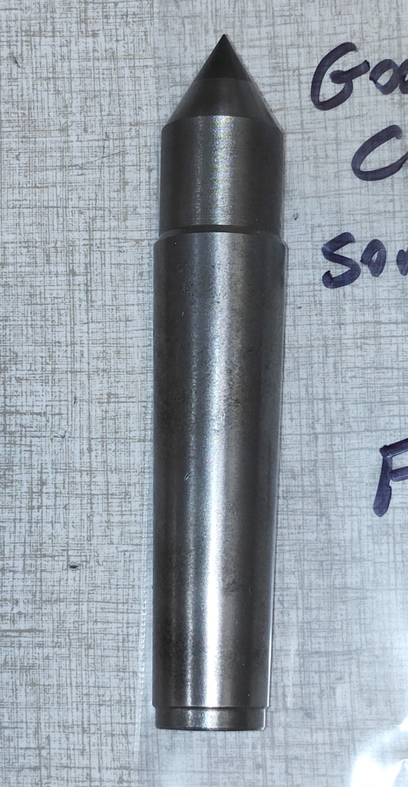 Carbide Tipped MT3 Dead Center used w/ Emco Maximat V10-P Lathe F10Z