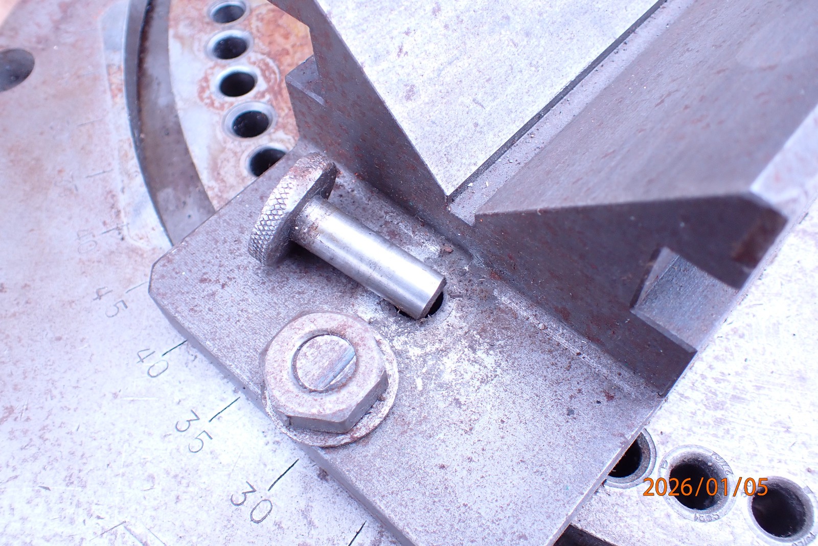 HEAVY ADJUSTABLE ANGLE V-BLOCK WORK HOLDING FIXTURE MACHINIST TOOLING