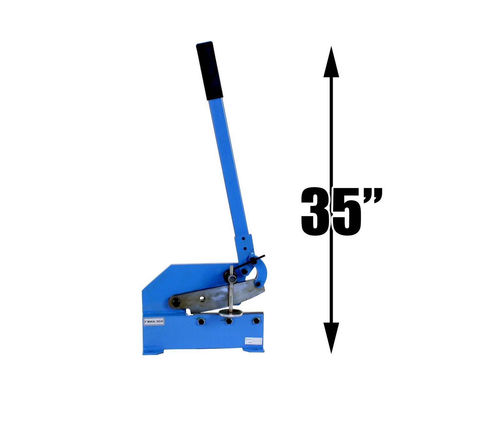 Erie Tools 8″ Benchtop Manual Plate Shear Slices Sheet Metal, Plate, and Rebar