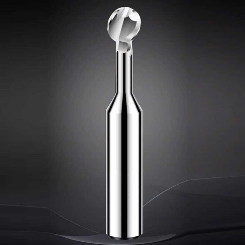 R0.5mm-R6mm Nano Coated Solid Carbide Ball Nose End Mill Lollipop Cutter CNC