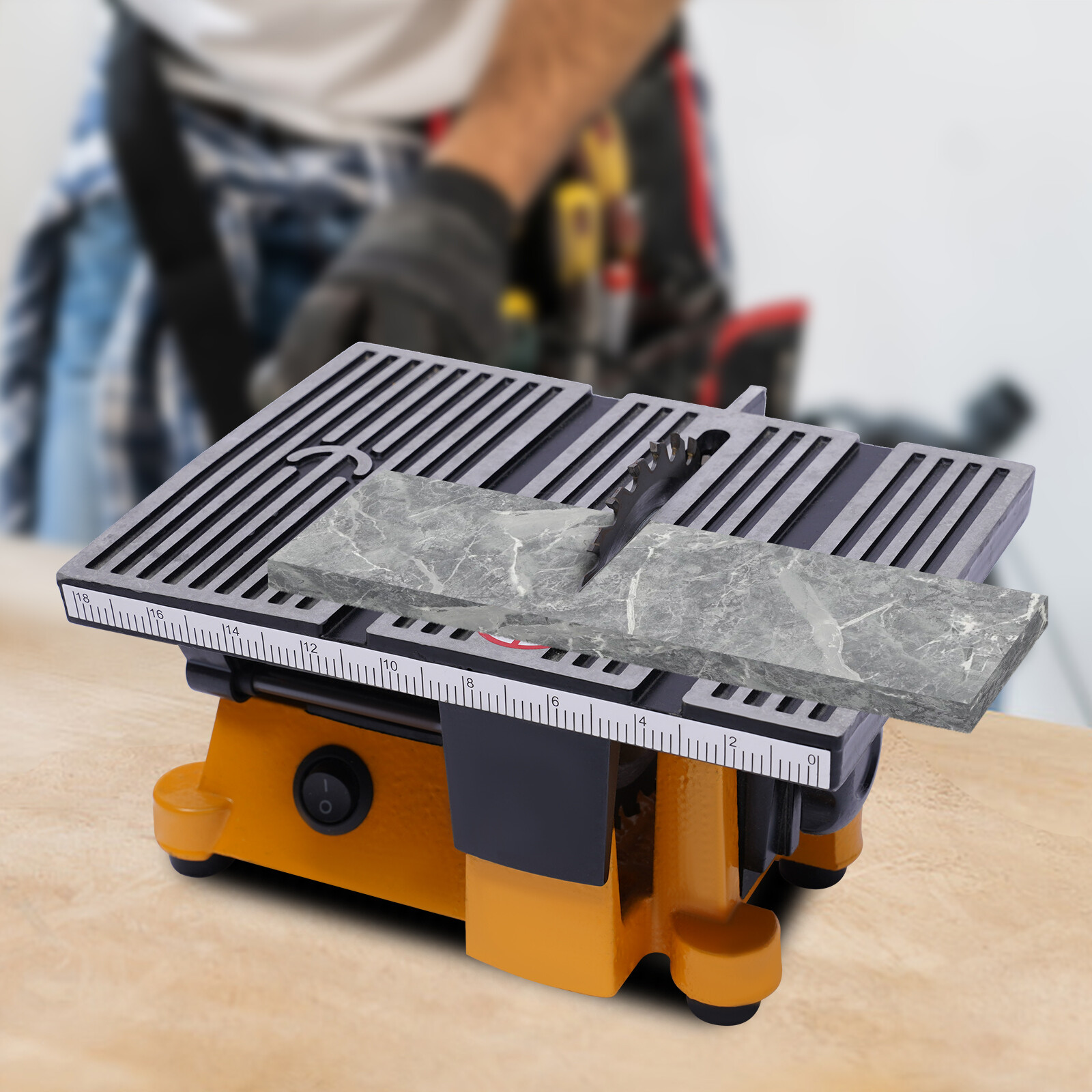 4″ Table Saw 4500RPM Bench Cutting Tool DIY Cut-Off Saw Wood Metal Stone Cutter