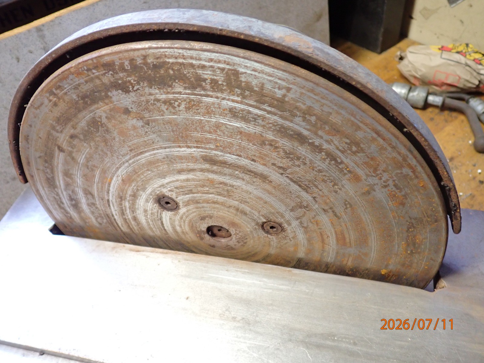 EARLY DELTA MILWAUKEE BELT DRIVEN 12″ DISK DISC SANDER
