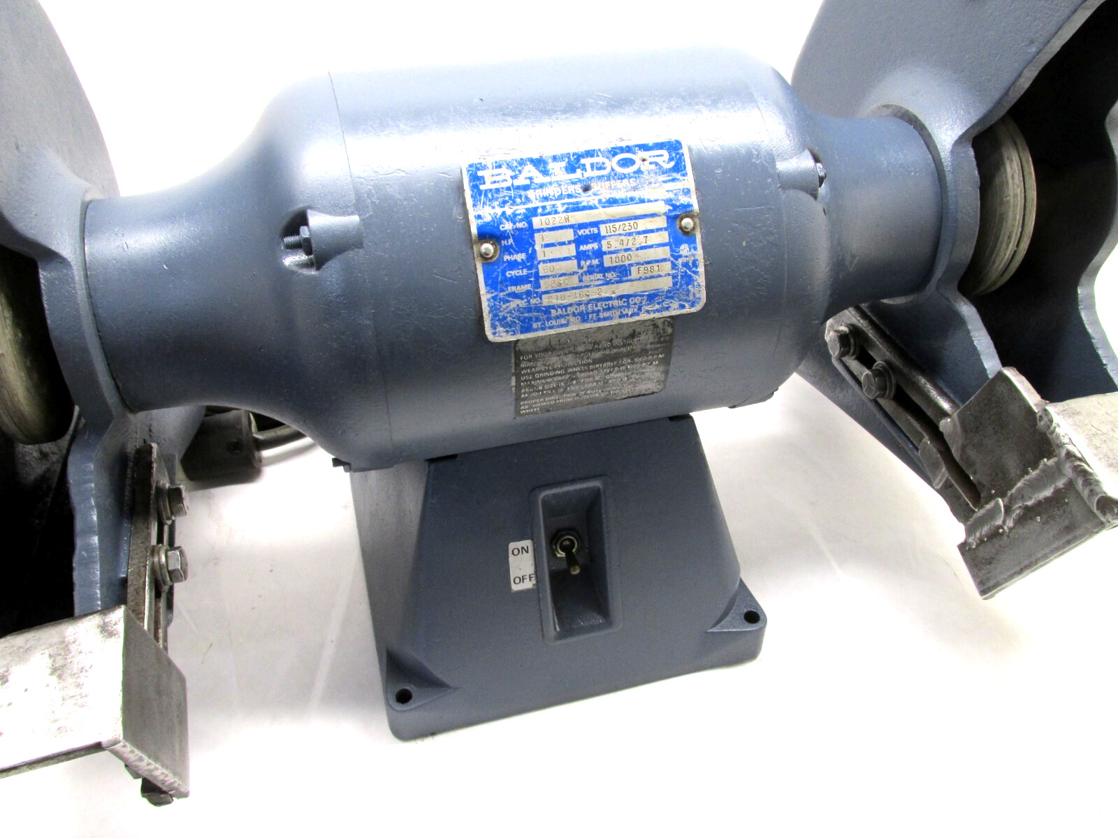 BALDOR 10″ INDUSTRIAL BENCH GRINDER – #1022W – 1 HP, 115 VOLT, SINGLE PHASE