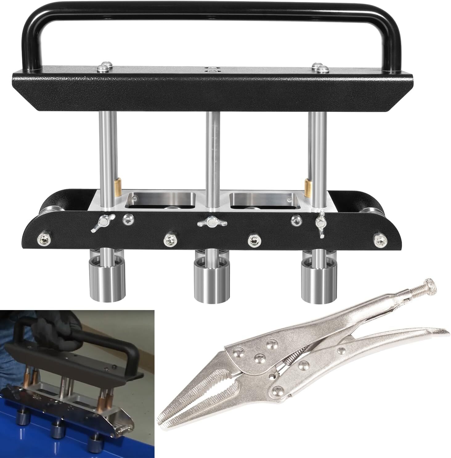 ER3 Three-Station Edge Roller 0-90° Making 5/8″ – 4″ Bends in 29-22-Gauge Steel