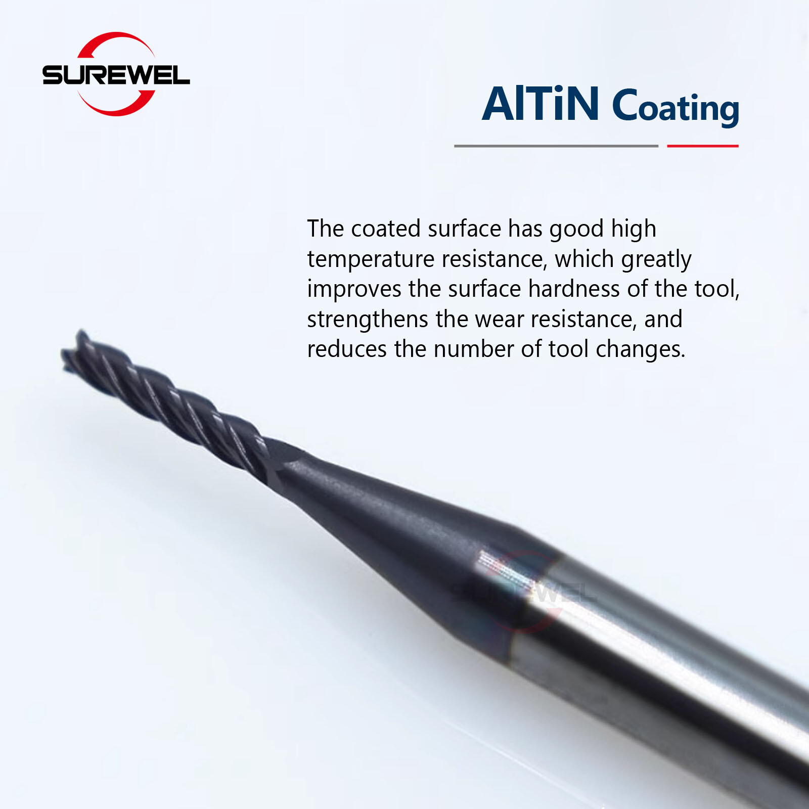 full edge deep groove milling cutter 1.0-4.0mm long neck micro diameter endmill