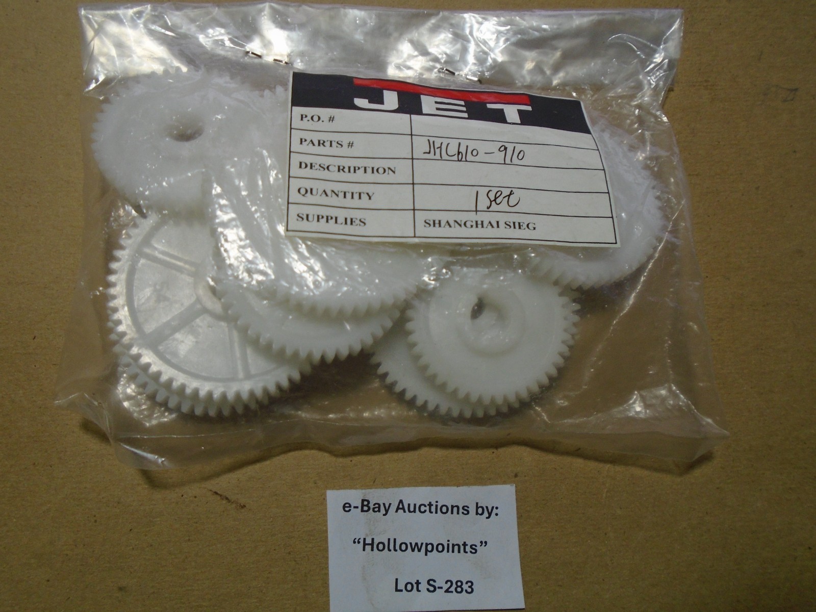 NEW Jet BD-6 NOS 6″ Metal Lathe 9Pc. Change Gears Set or Grizzly CJ Sieg S283