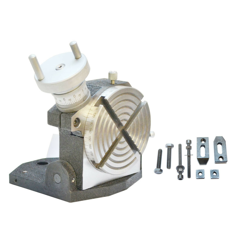 Heavy Duty 4″ Rotary Table with Tilting Base Horizontal & Vertical Milling