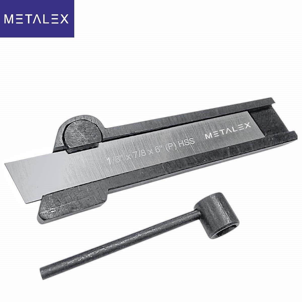 5/8″ x 1-3/8″ x 7″ Lathe Cut Off Parting Tool Holder + HSS Blade 1/8″ x 7/8″ x 6