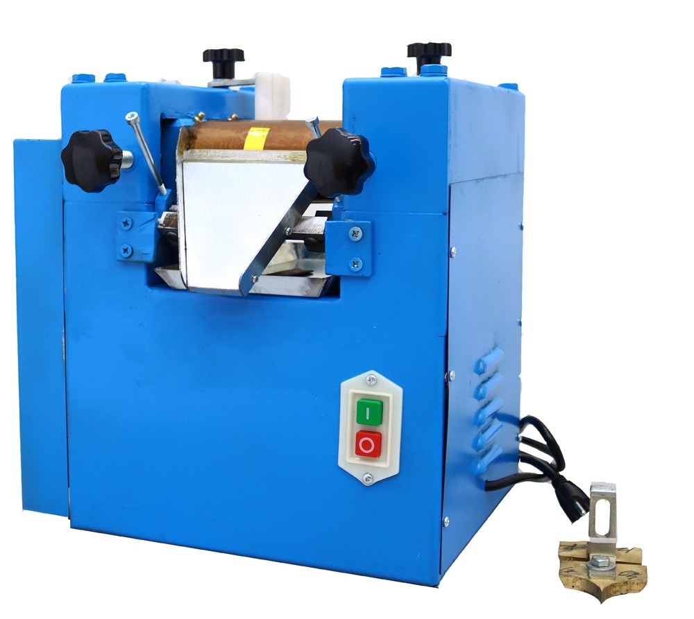 110V Lab Three Roll Mill Grinder with Alloy Steel Roller, lab Grinding Machine