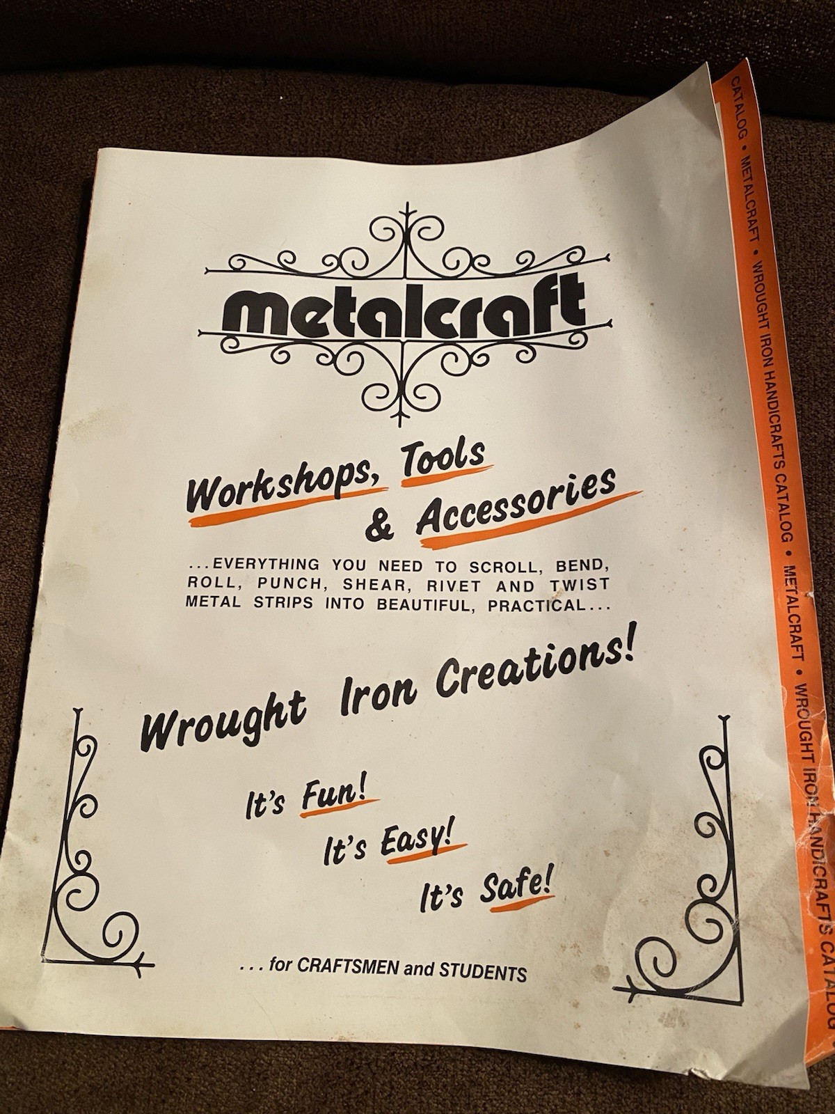 Vtg 70s MetalCraft Wrought Iron Handicrafts Practical Workshop Tool Set & MORE!!