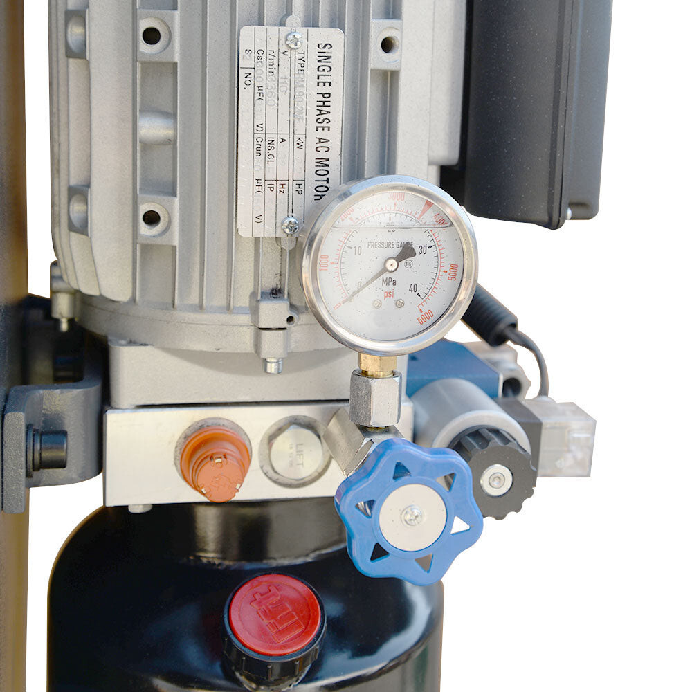 Stroke 110 Volt Motor 3HP 3,360 RPM C-Frame 25 Ton Hydraulic Press 7-7/8 Inch