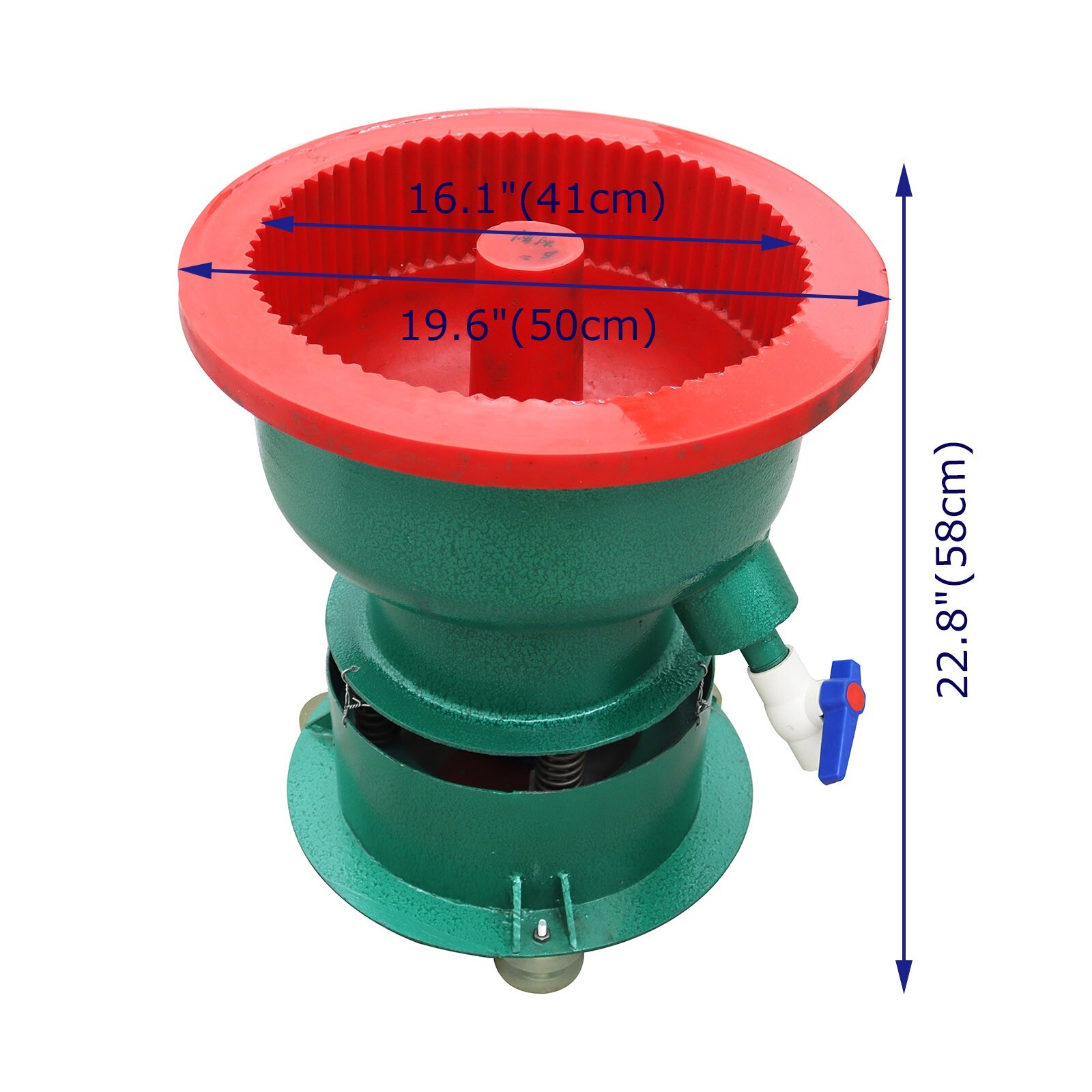 Vibration Deburring Polish Machine 220V Tumbler Bowl Rust Remover Angle Grinder