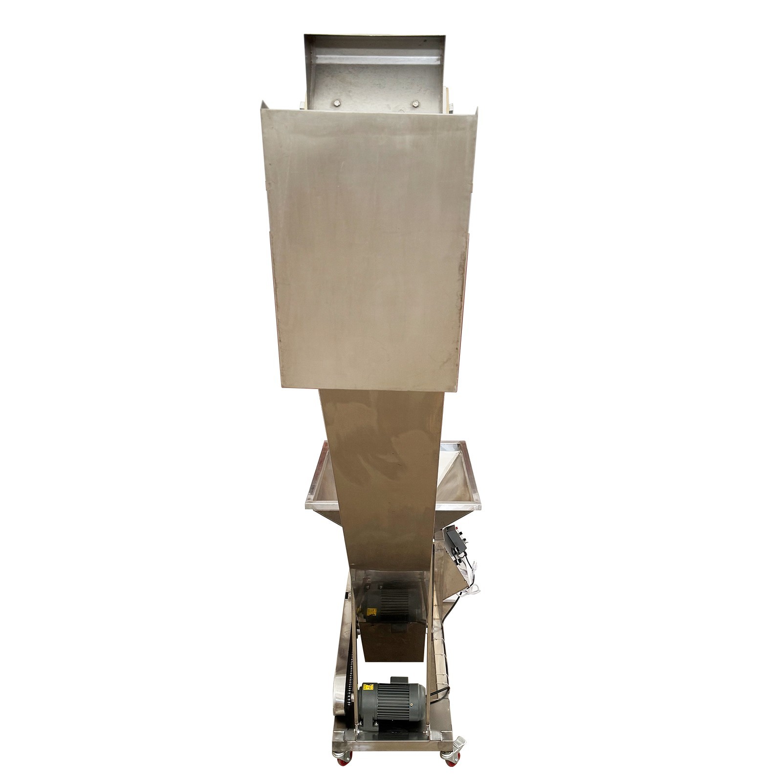 110V Stainless Steel Bucket Conveyor Feeding Machine 6.8ft Flour Feeder