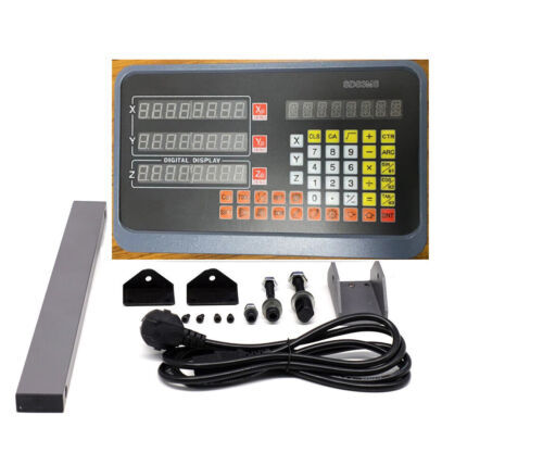 DRO 1um Linear Scale Digital Readout 2/3 Axis for Bridgeport Mill Lathe,US STOCK