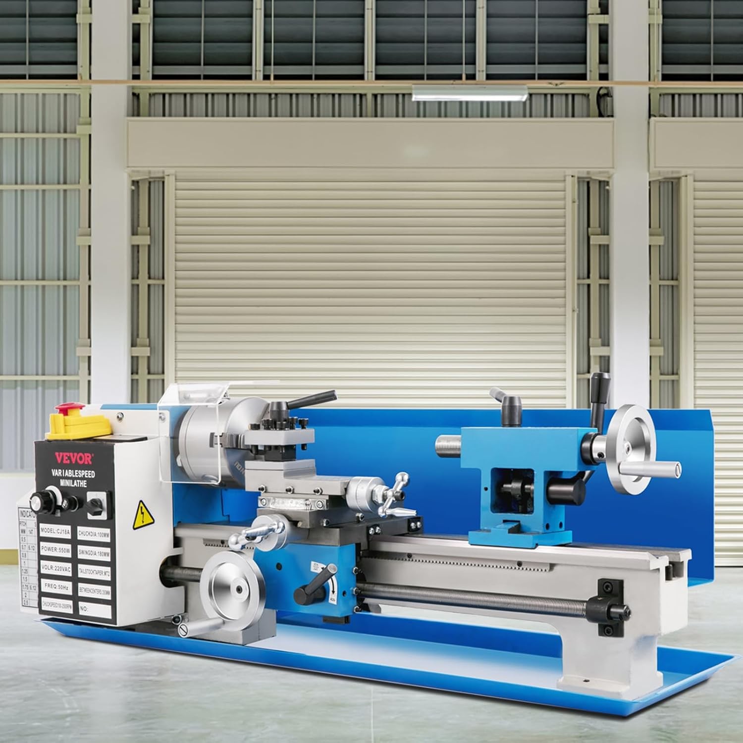 7×14 Metal Lathe Machine Digital Display Variable Speed 550W 2250RP Upgraded