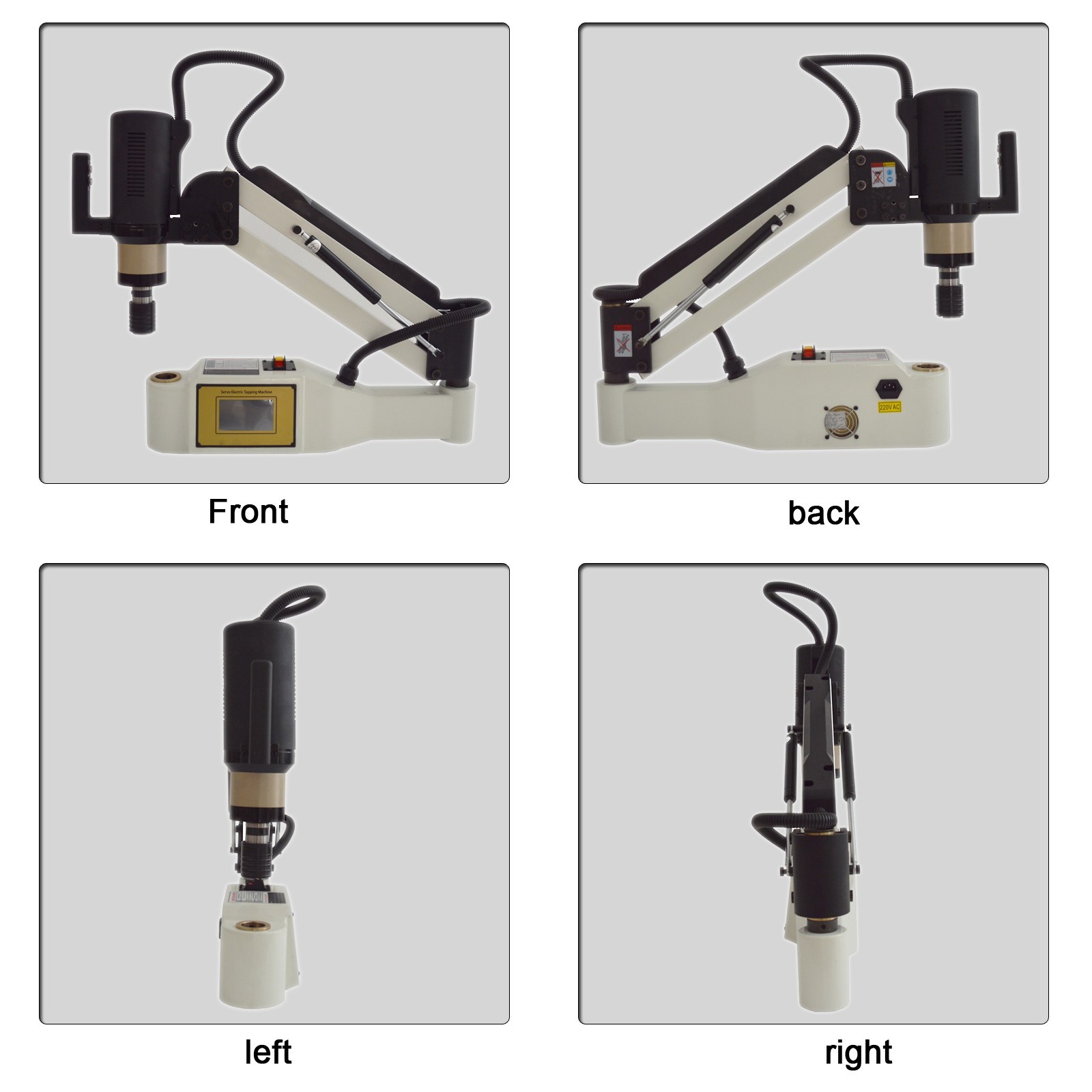 Electric Tapping Machine (220V, M6-M30, 1200W, 200RPM, Universal 360°)