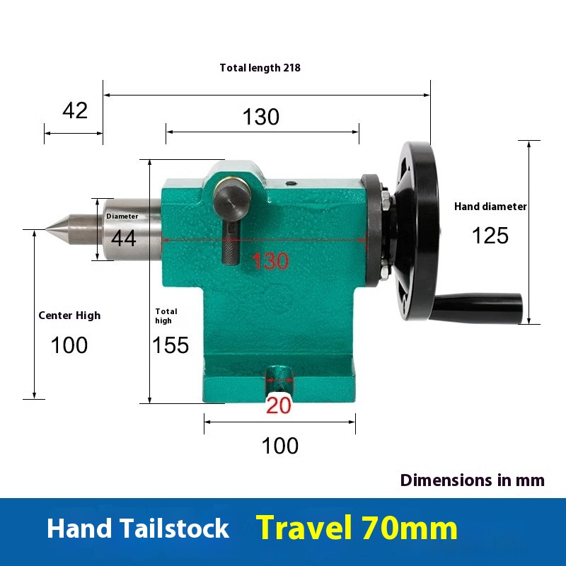 DIY Lathe Tailstock Assembly Woodworking Simple and Retractable Beads Machine